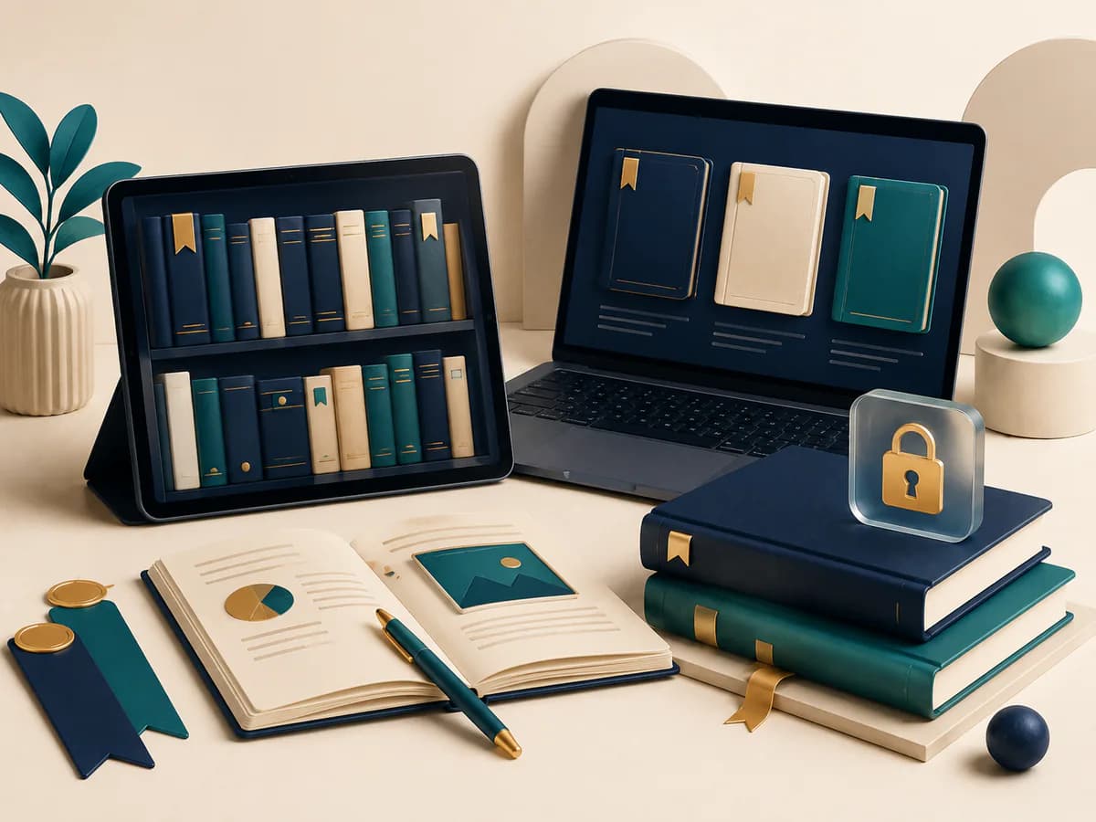Private Codvya eBook library across laptop and tablet