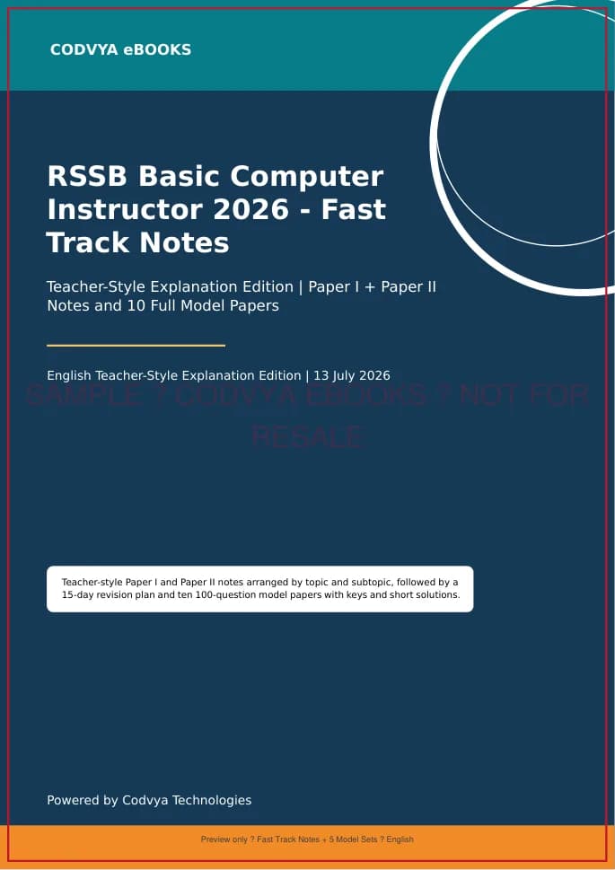 Fast Track Notes + 5 Complete Model Sets approved sample page 1