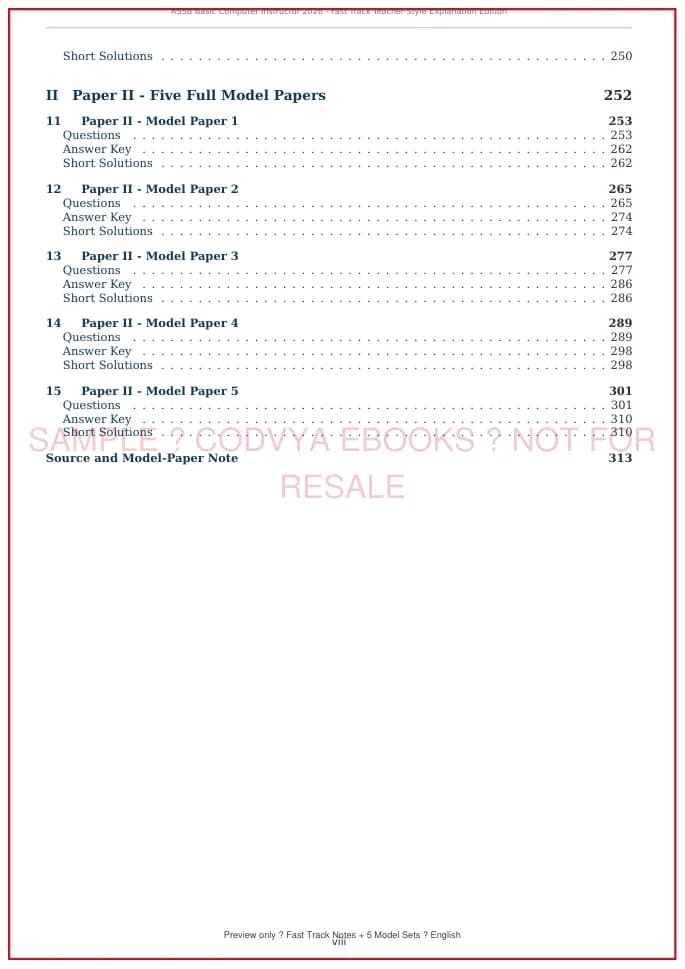 Fast Track Notes + 5 Complete Model Sets approved sample page 4