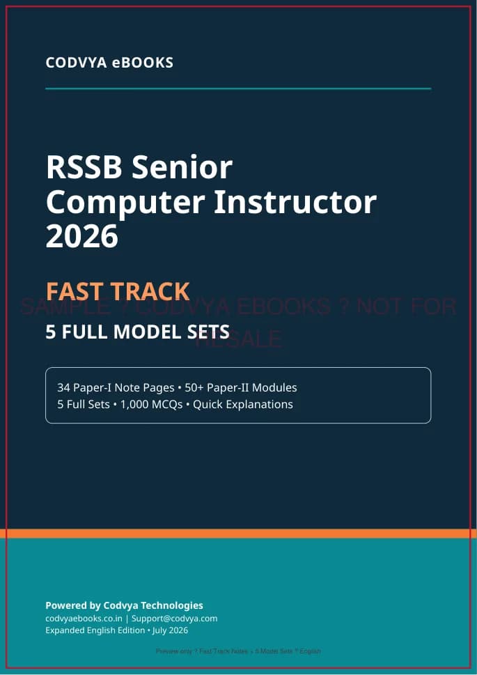 Senior Fast Track Notes + 5 Complete Model Sets approved sample page 1